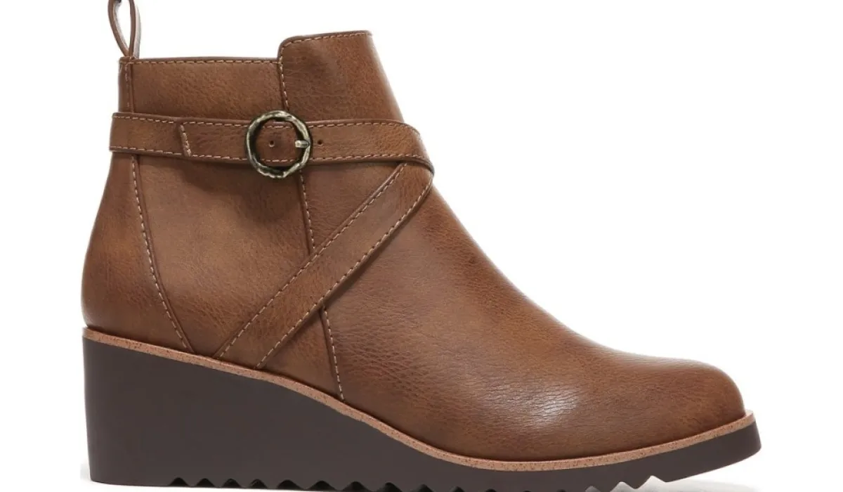 LifeStride Bottes^Bottillon A Talon Compense Zinfandel Moyen Et Large Pour Femmes