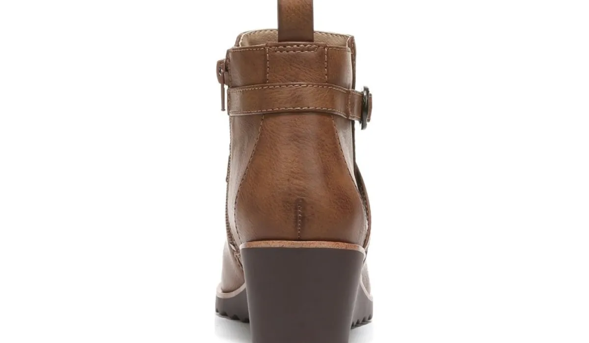 LifeStride Bottes^Bottillon A Talon Compense Zinfandel Moyen Et Large Pour Femmes