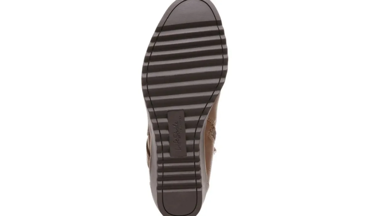 LifeStride Bottes^Bottillon A Talon Compense Zinfandel Moyen Et Large Pour Femmes