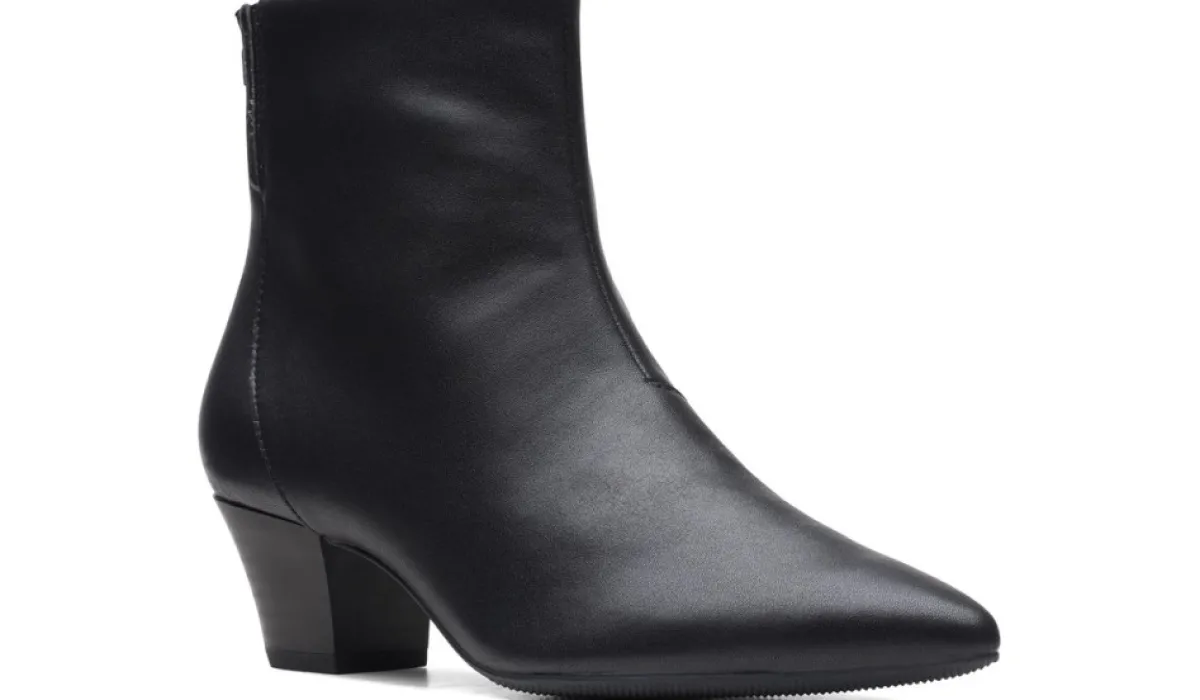 Clarks Bottes^Bottillon En Cuir Teresa Pour Femmes