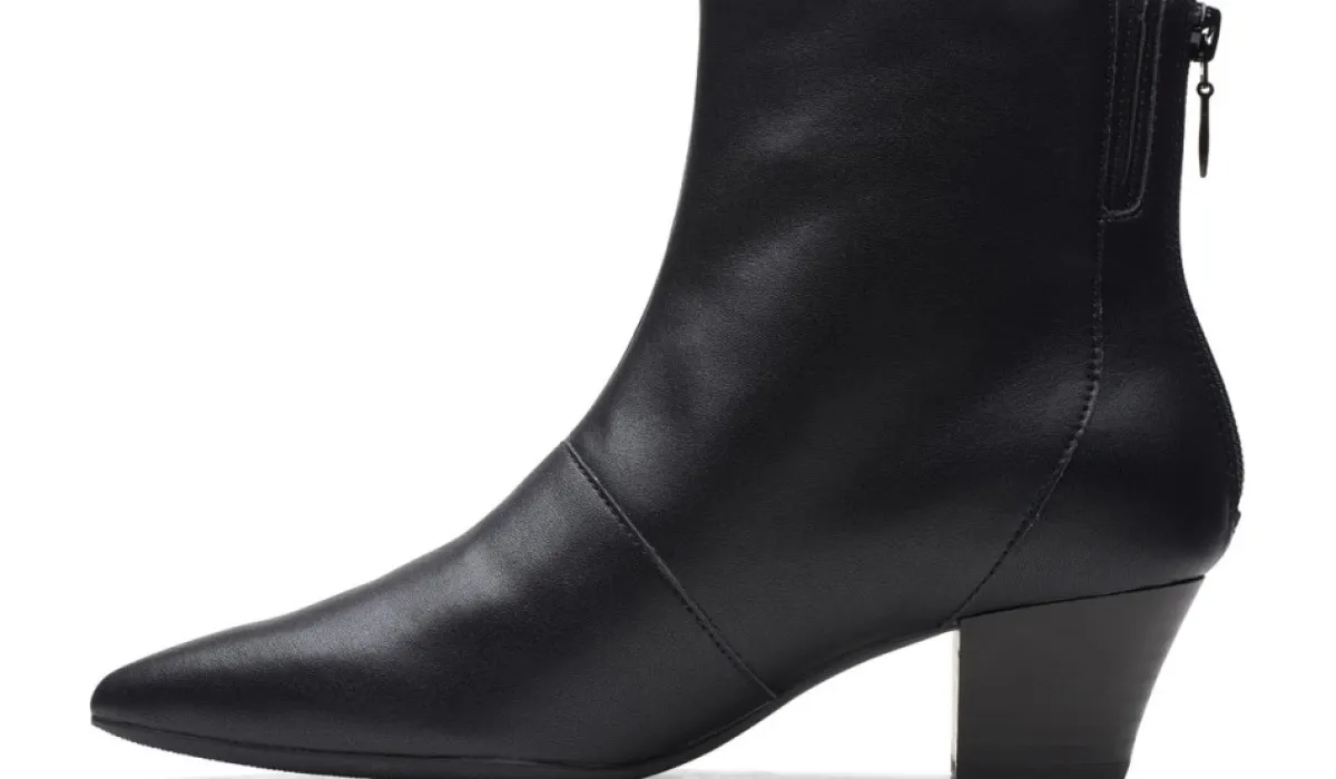 Clarks Bottes^Bottillon En Cuir Teresa Pour Femmes