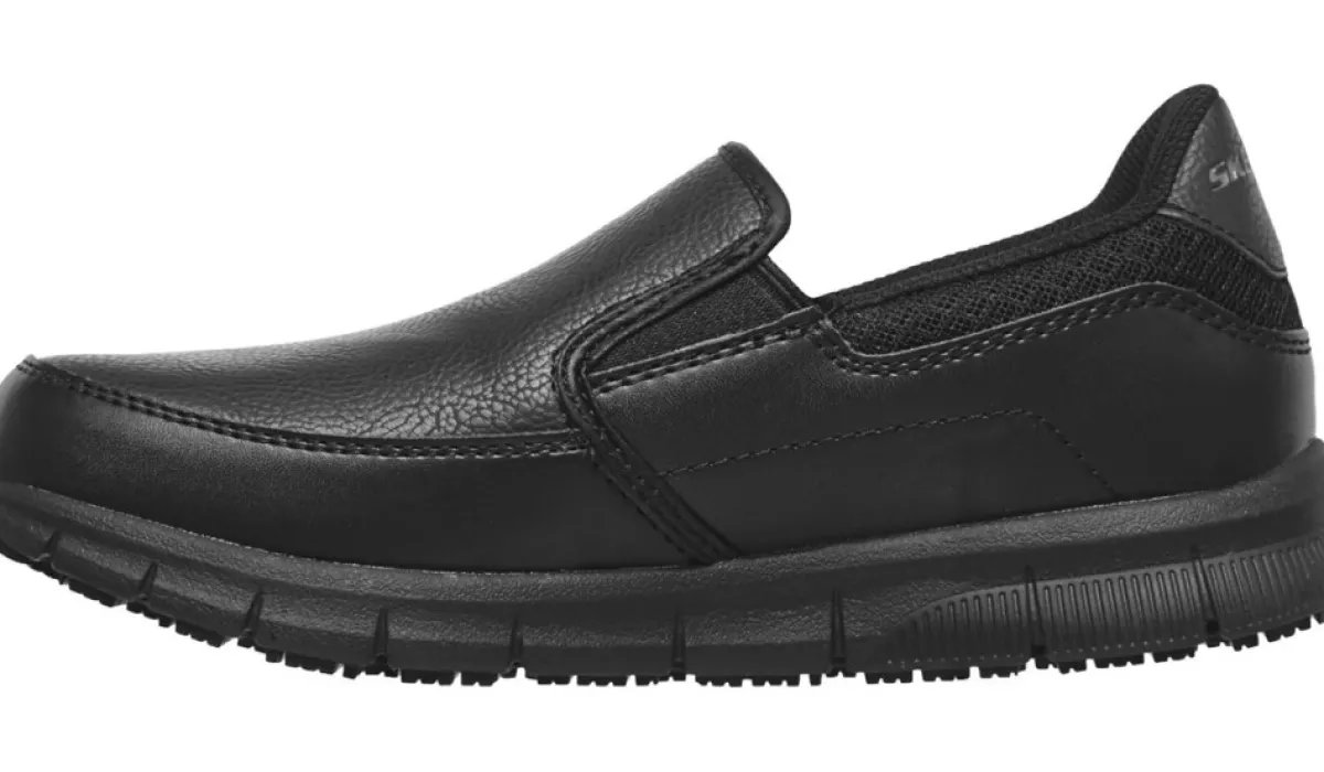 Skechers Work Chaussures Fourreau^Chaussure De Travail Fourreau Antiderapante Nampa Annod Sr Pour Femmes
