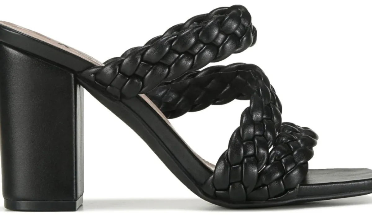 Taxi Talons^Chaussure Habillee A Talon Bloc Avec Bride Tressee Polly Pour Femmes
