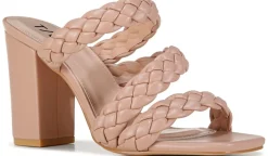 Taxi Talons^Chaussure Habillee A Talon Bloc Avec Bride Tressee Polly Pour Femmes