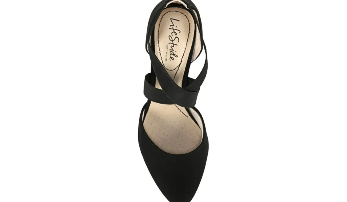LifeStride Talons^Escarpin Habille A Bout Ouvert Gallery Moyen Et Large Pour Femmes
