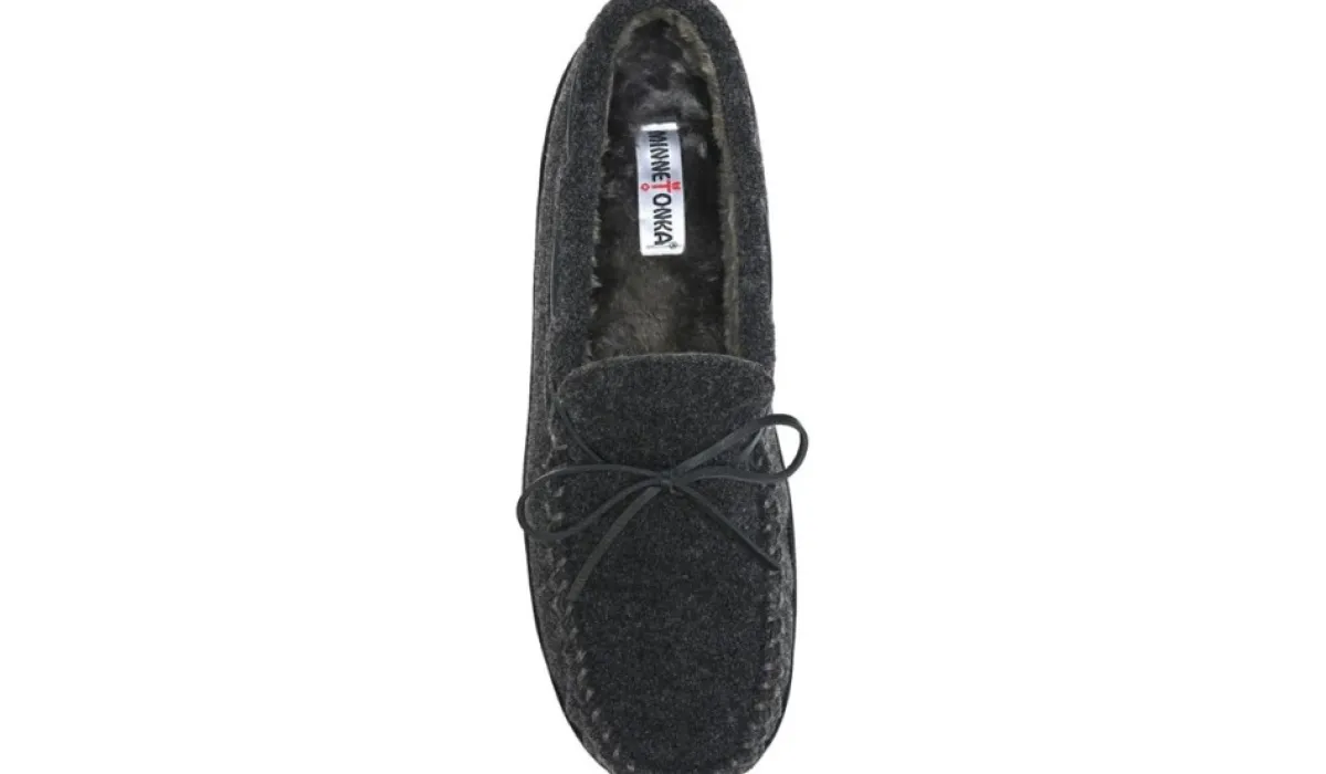 Minnetonka Moccasin Pantoufles^Pantoufle Flynn Fleece Pour Hommes