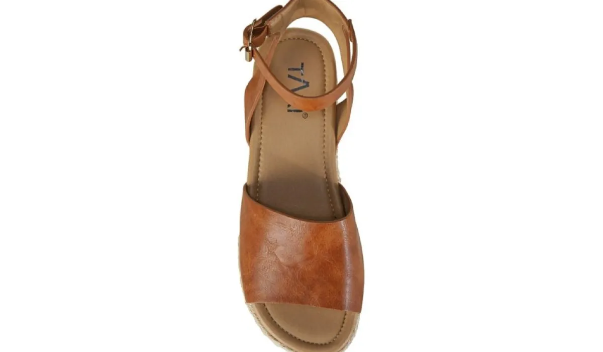 Taxi Sandales^Sandale A Talon Compense De Style Espadrille Audrey Pour Femmes