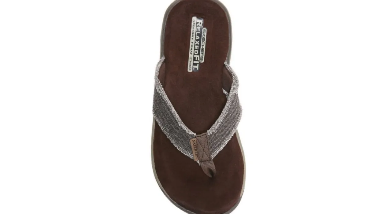 Skechers Sandales^Tong Bosnia En Mousse Viscoelastique Pour Hommes - Moyen/Large