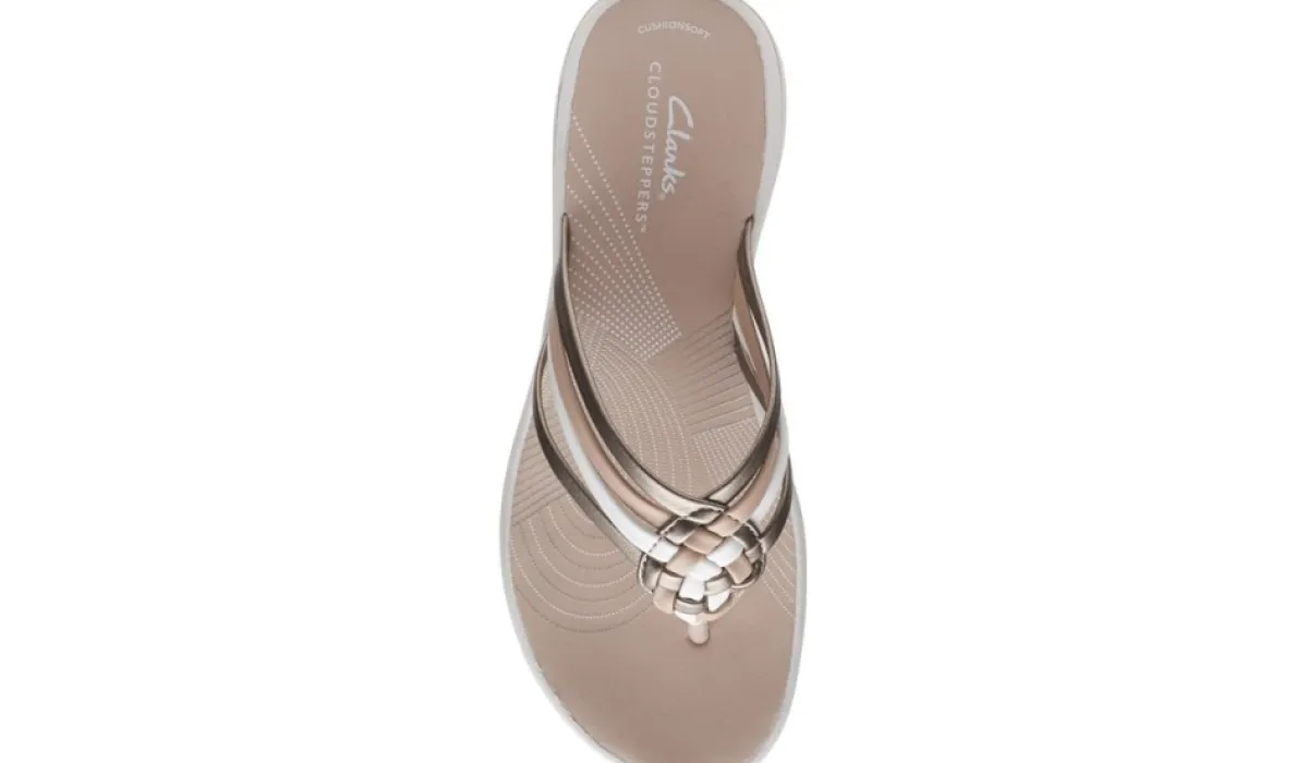 Clarks Sandales^Tong Breeze Coral Pour Femmes